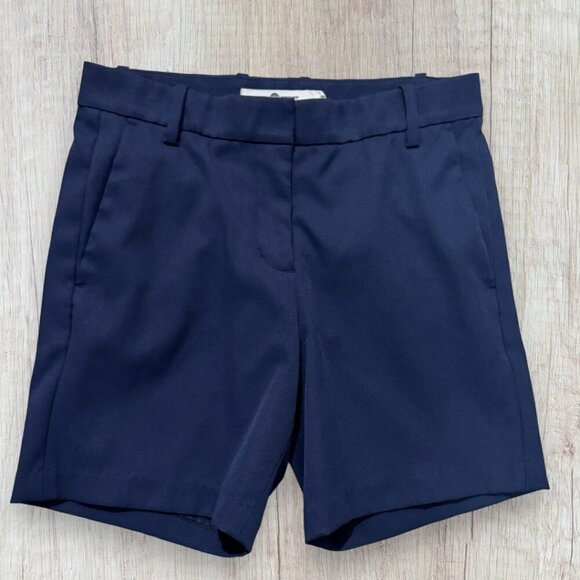 TORY SPORT by Tory Burch Navy Blue New Luxe Stretch Twill Golf Sport Shorts 0 - Picture 1 of 6